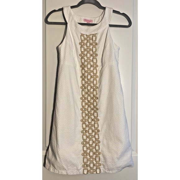 Lilly Pulitzer Dresses & Skirts - Lilly Pulitzer Jacqueline Shift Dress - Resort White Gold - Size 0